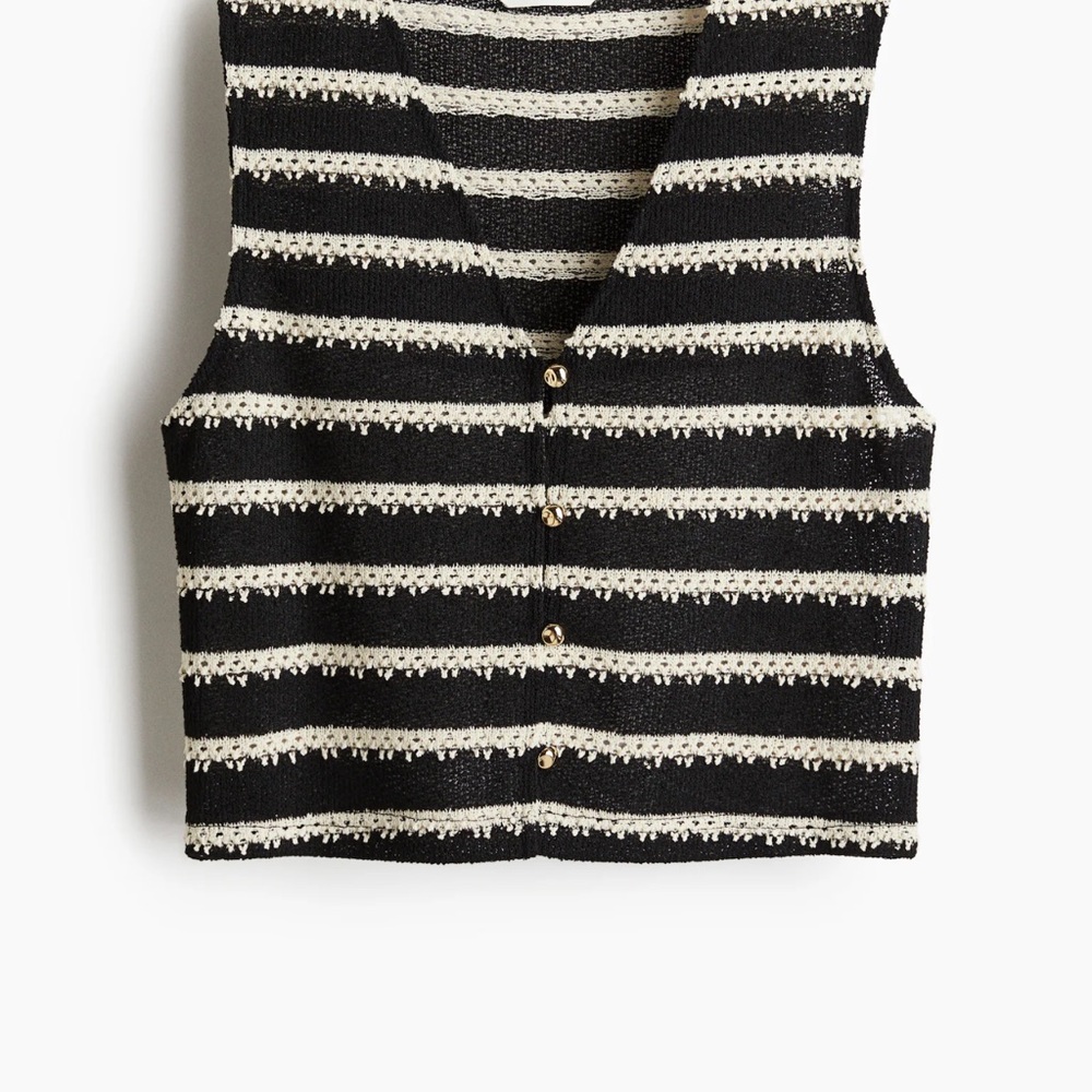 H&M Textured Jersey Vest size L